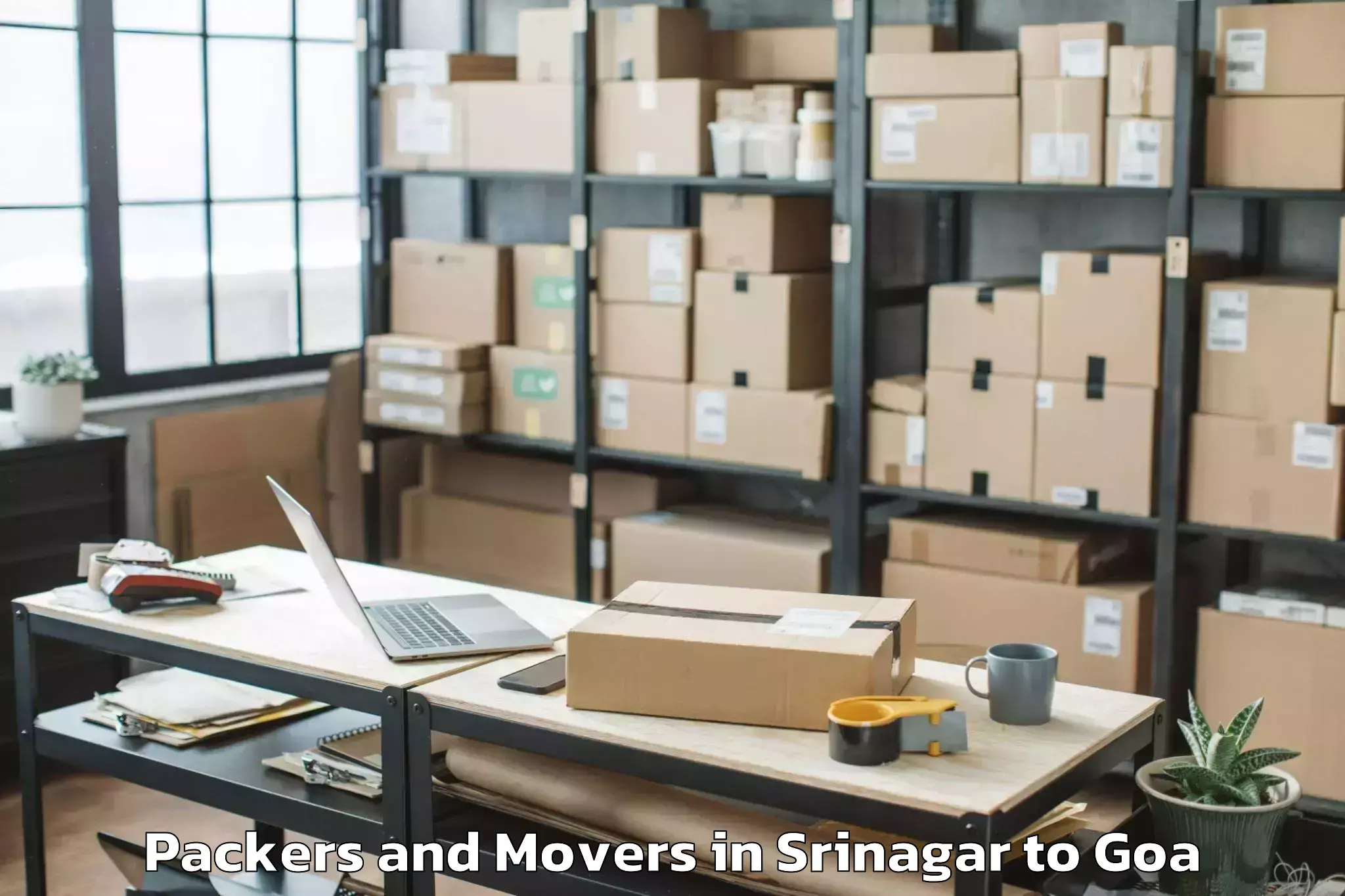 Reliable Srinagar to Benaulim Packers And Movers